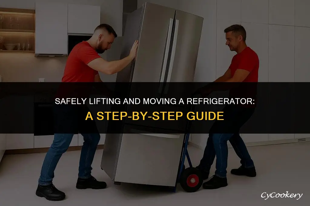 how to pick up a refrigerator on its back