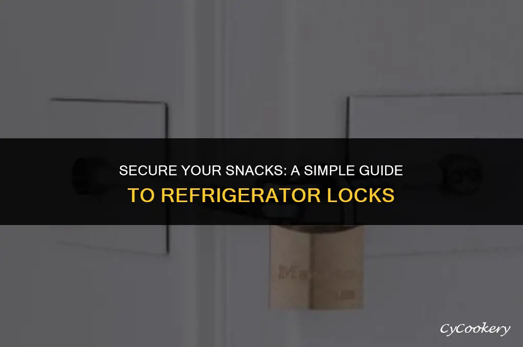 how to place a lock on your refrigerator