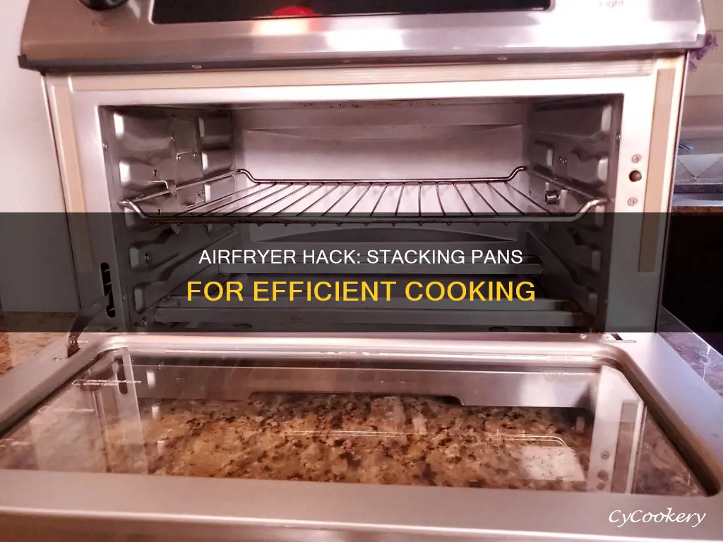 how to place pans in an airfryer