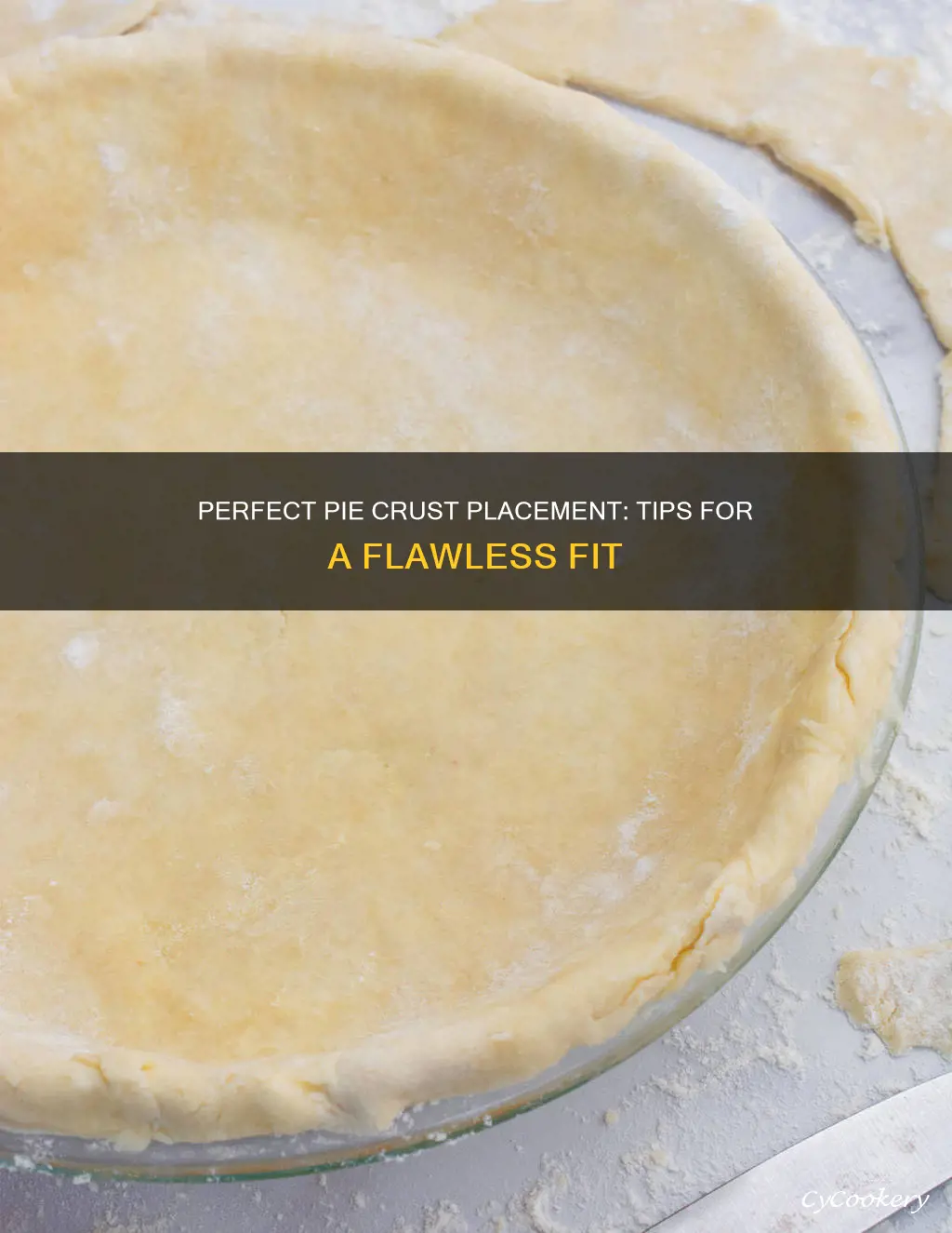 how to place pie crust in pan