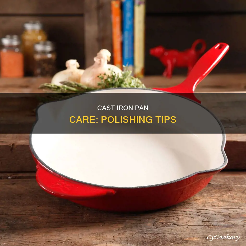 how to polish cast iron pan