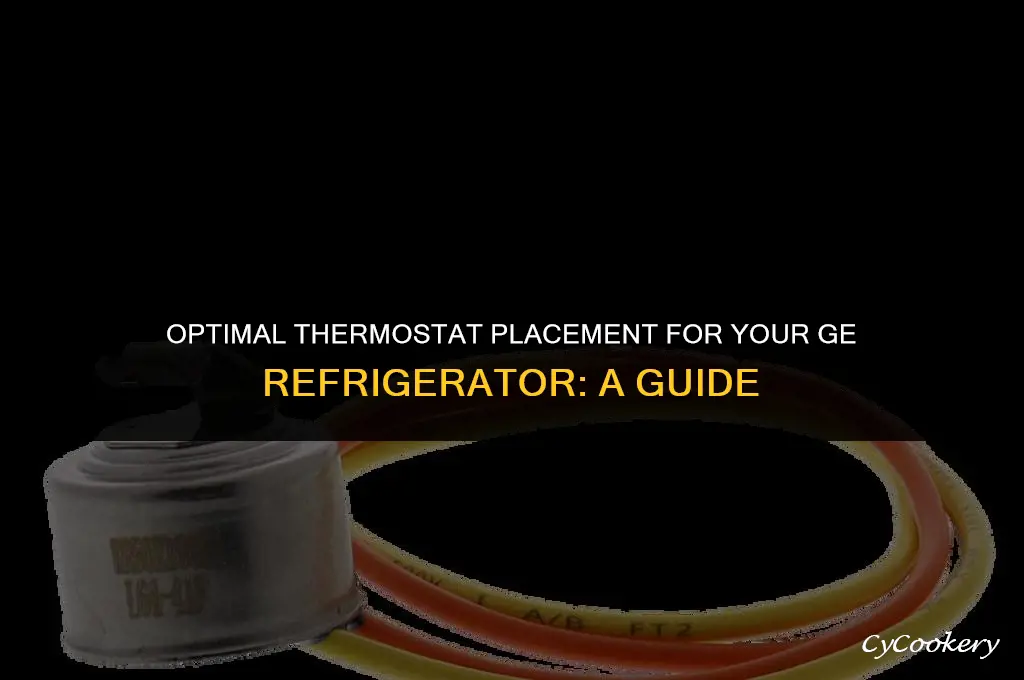 how to position the thermostat in my ge refrigerator