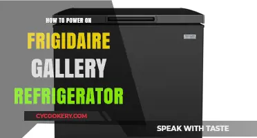 Easy Steps to Power On Your Frigidaire Gallery Refrigerator