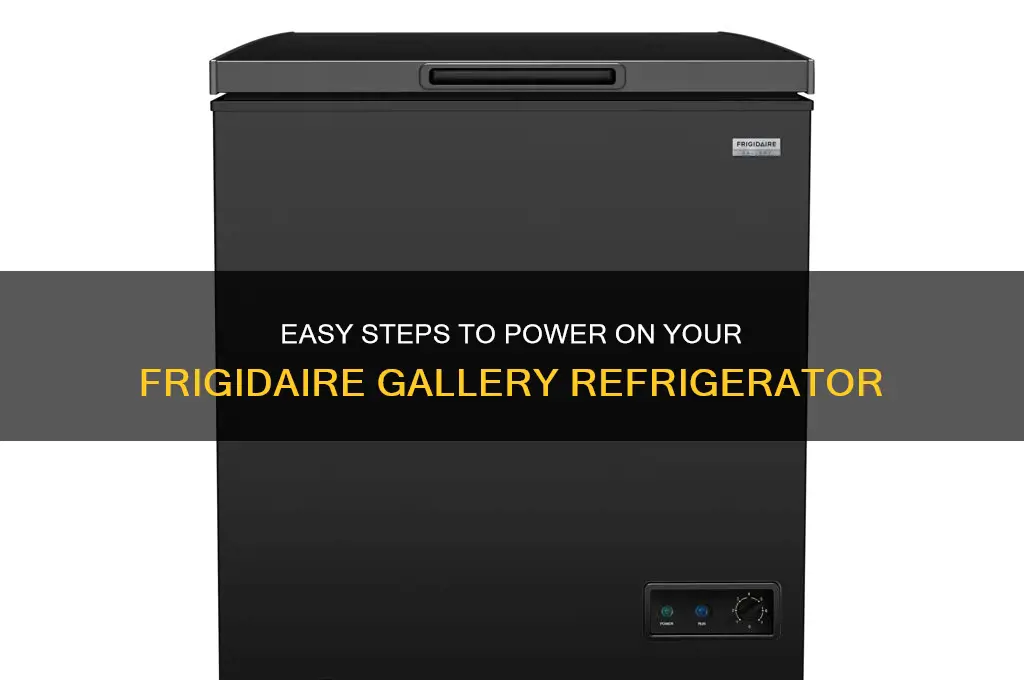 how to power on frigidaire gallery refrigerator