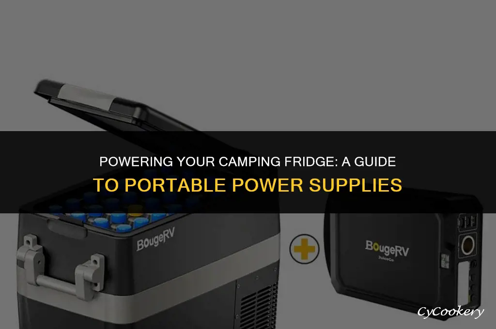 how to power refrigerator camping portable power supply