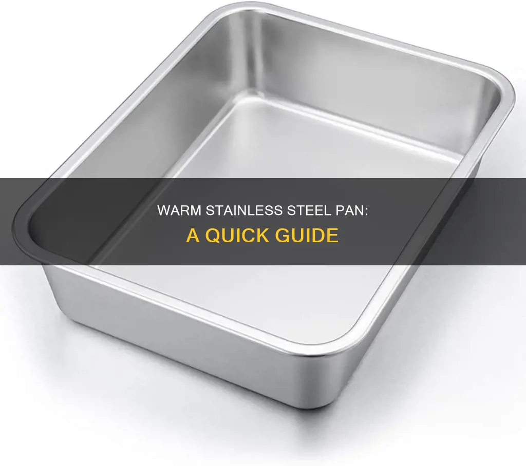 how to preheat stainless steel pan