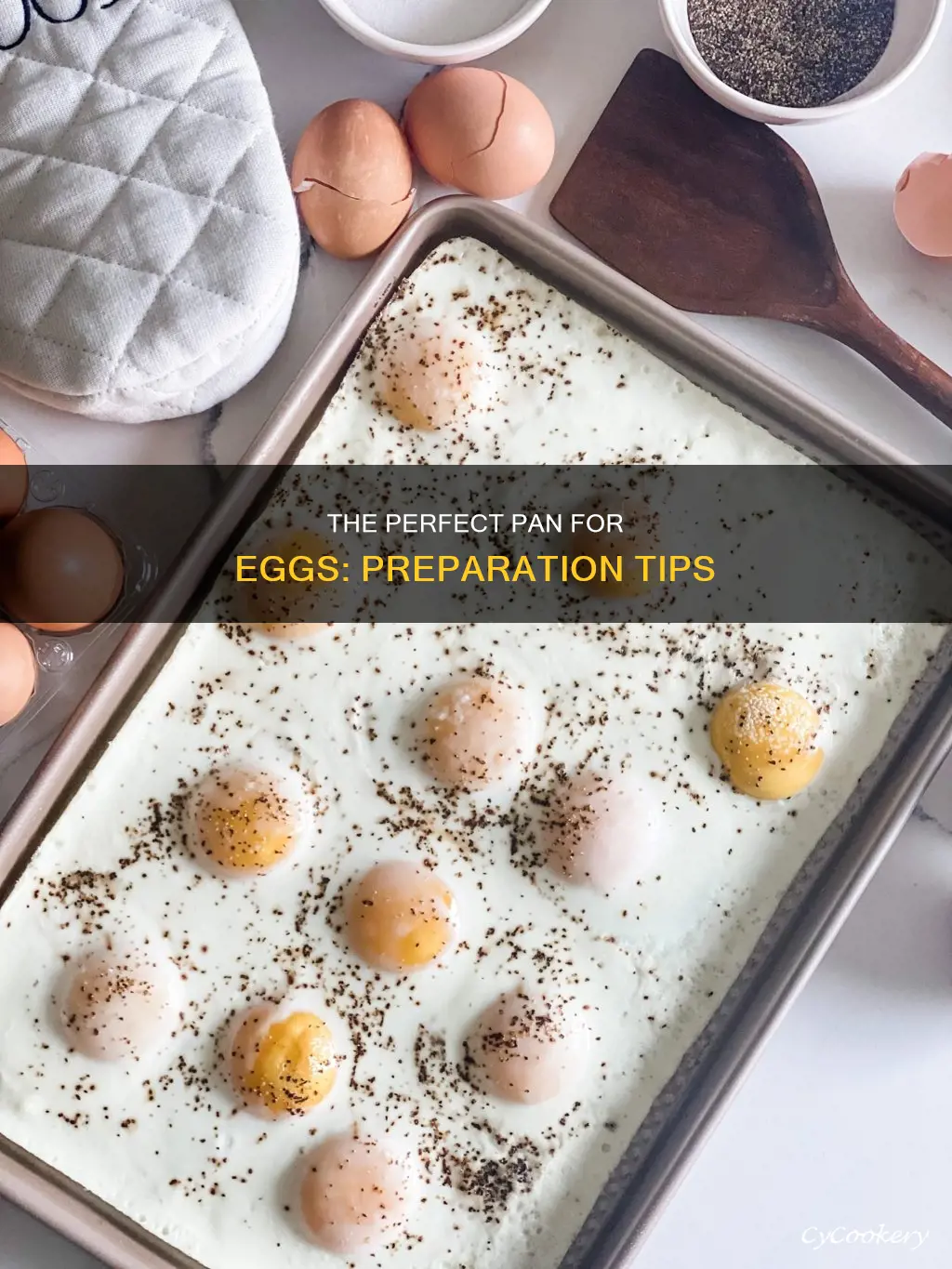 how to prep a pan for eggs