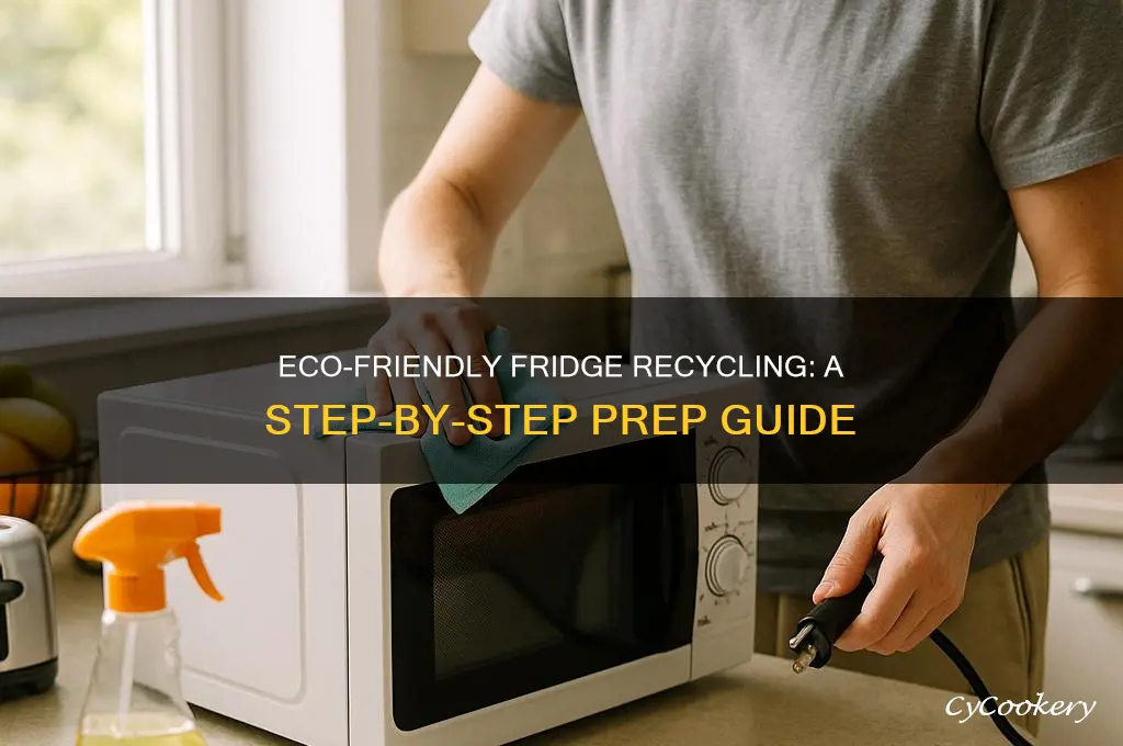 how to prep a refrigerator for recycle