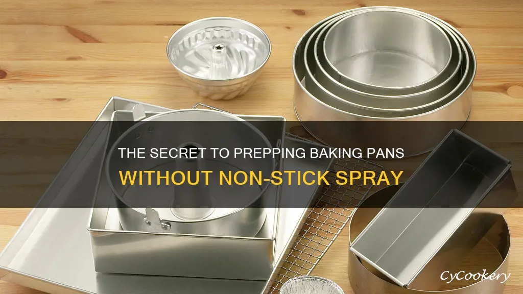 how to prep baking pan without non-stick spray