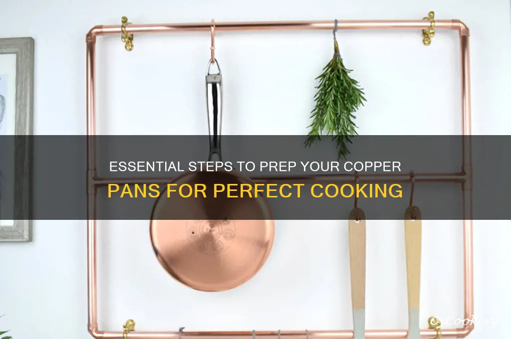 how to prep copper pans before use