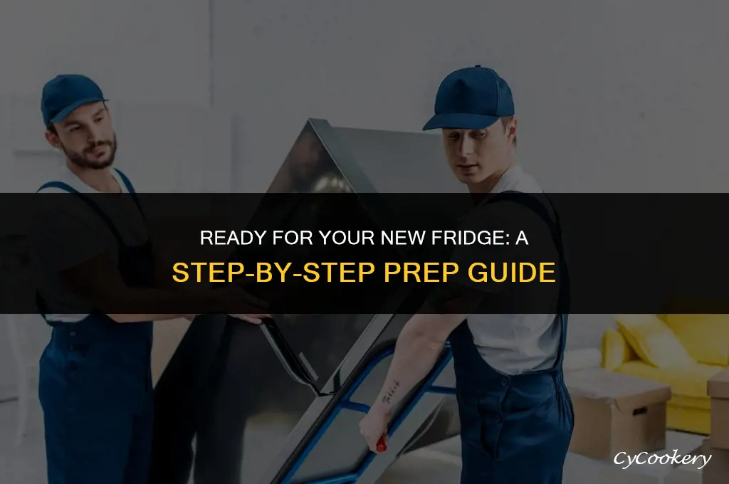 how to prep for refrigerator delivery and install