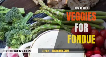 Veggie Fondue Prep: Quick, Easy, and Healthy