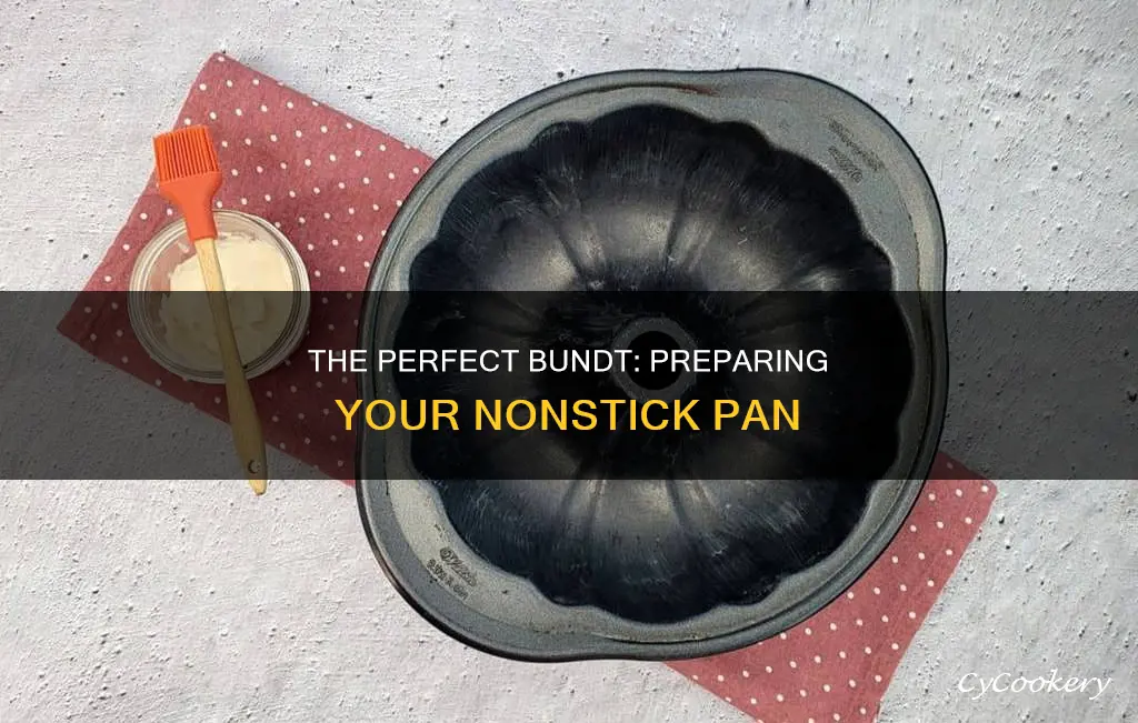how to prepare a nonstick bundt pan for baking