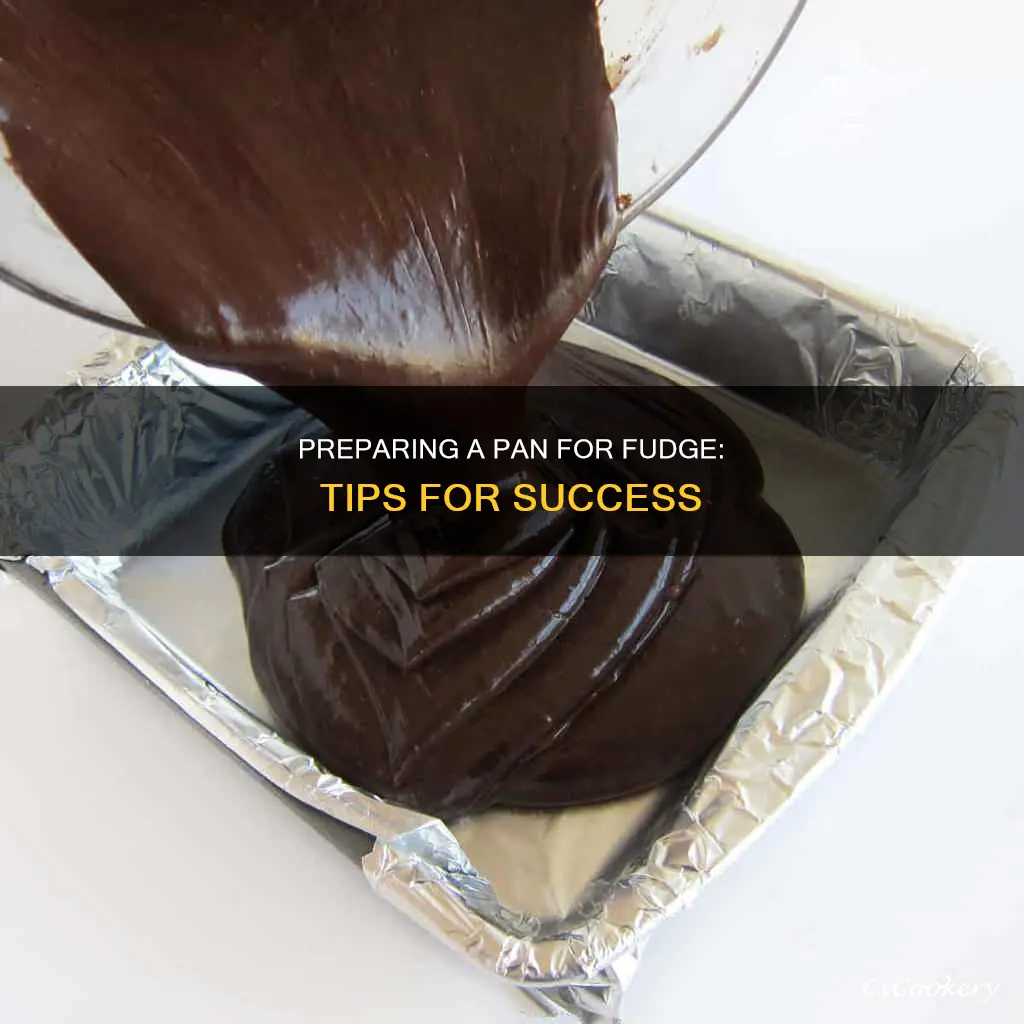 how to prepare a pan for fudge