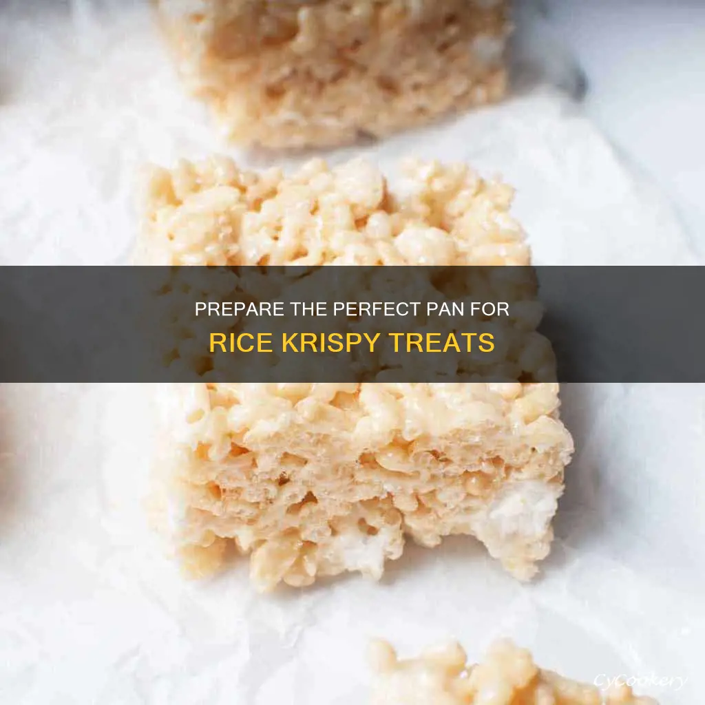 how to prepare a pan for rice krispy treats
