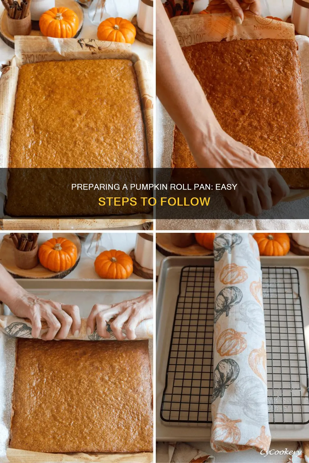 how to prepare a pumpkin roll pan