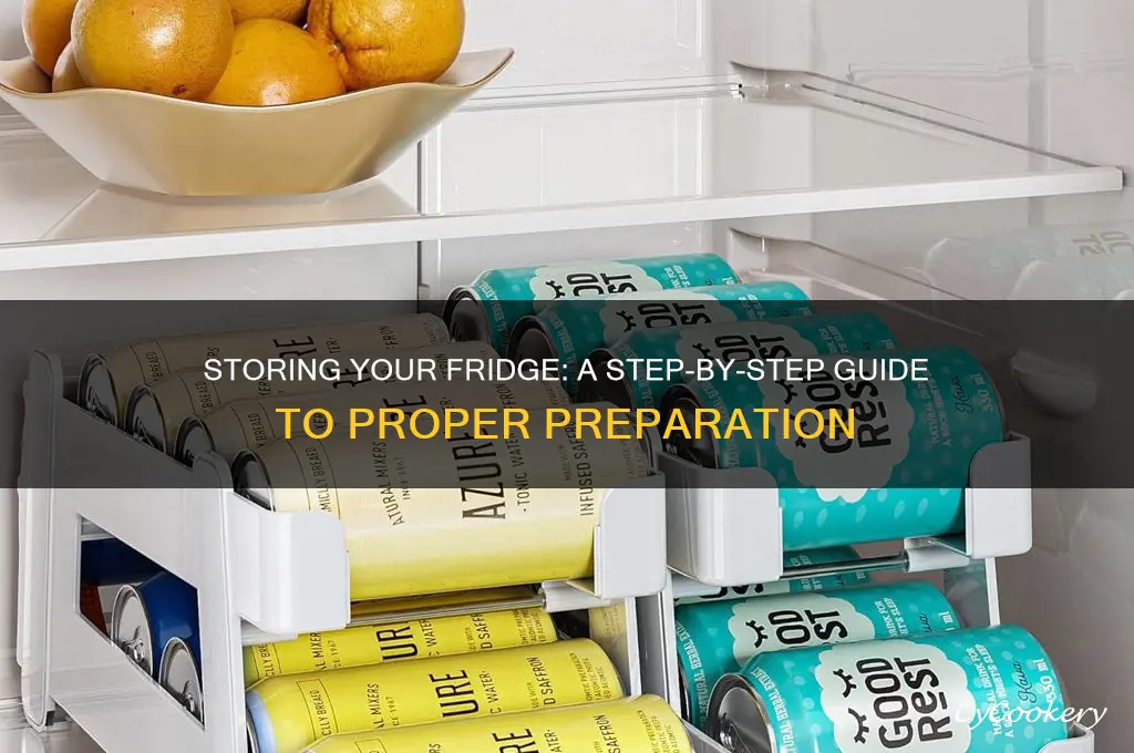 how to prepare a refrigerator for storage