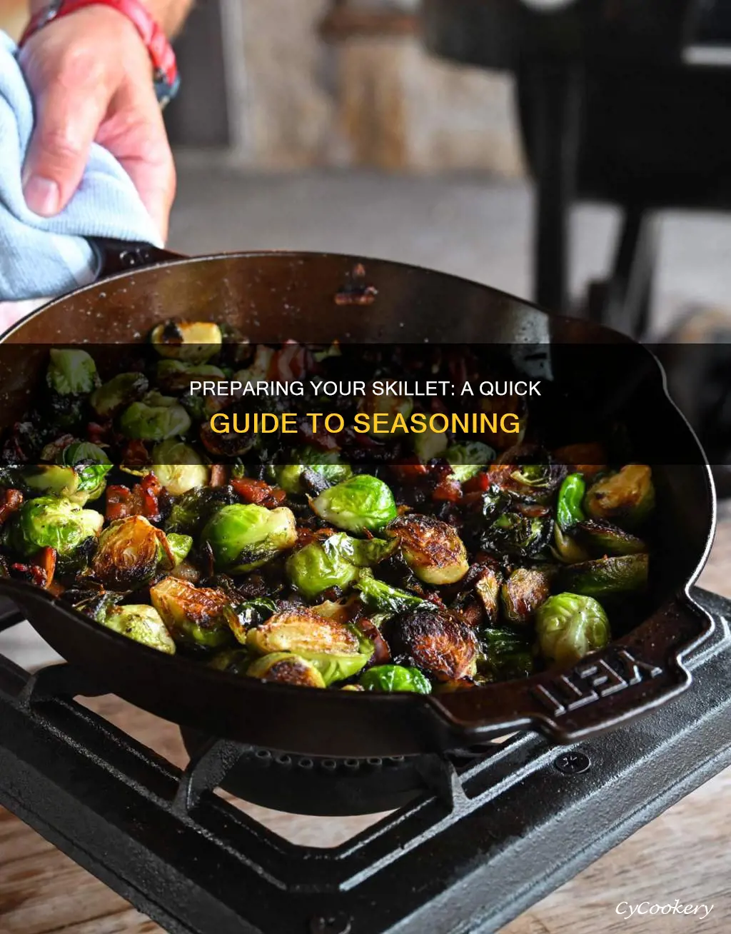 how to prepare a skillet pan