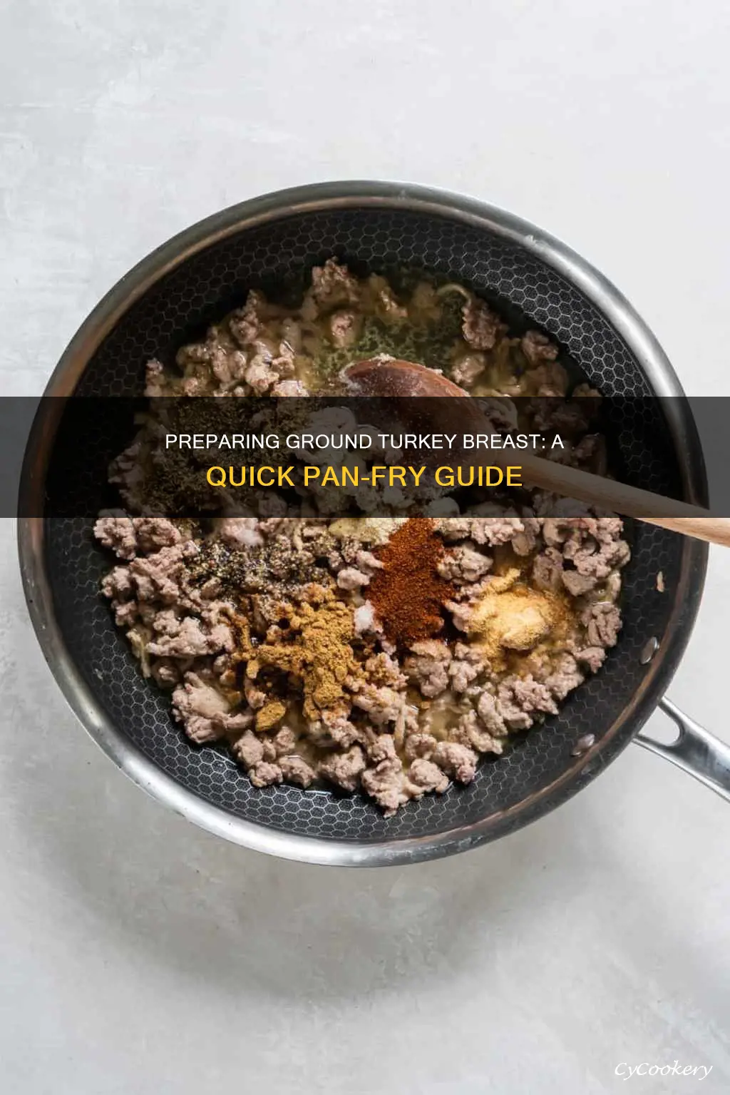 how to prepare ground turkey breast on pan