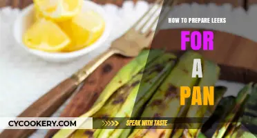 Leeks in a Pan: Quick Cleaning and Slicing Guide