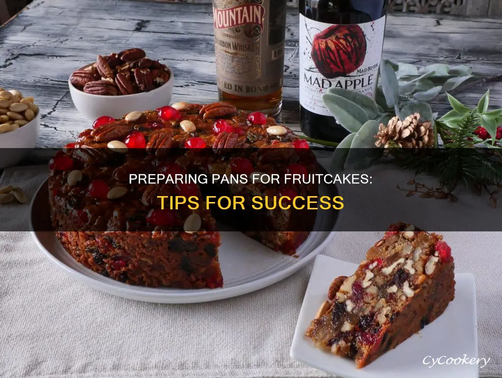 how to prepare pan for fruitcake