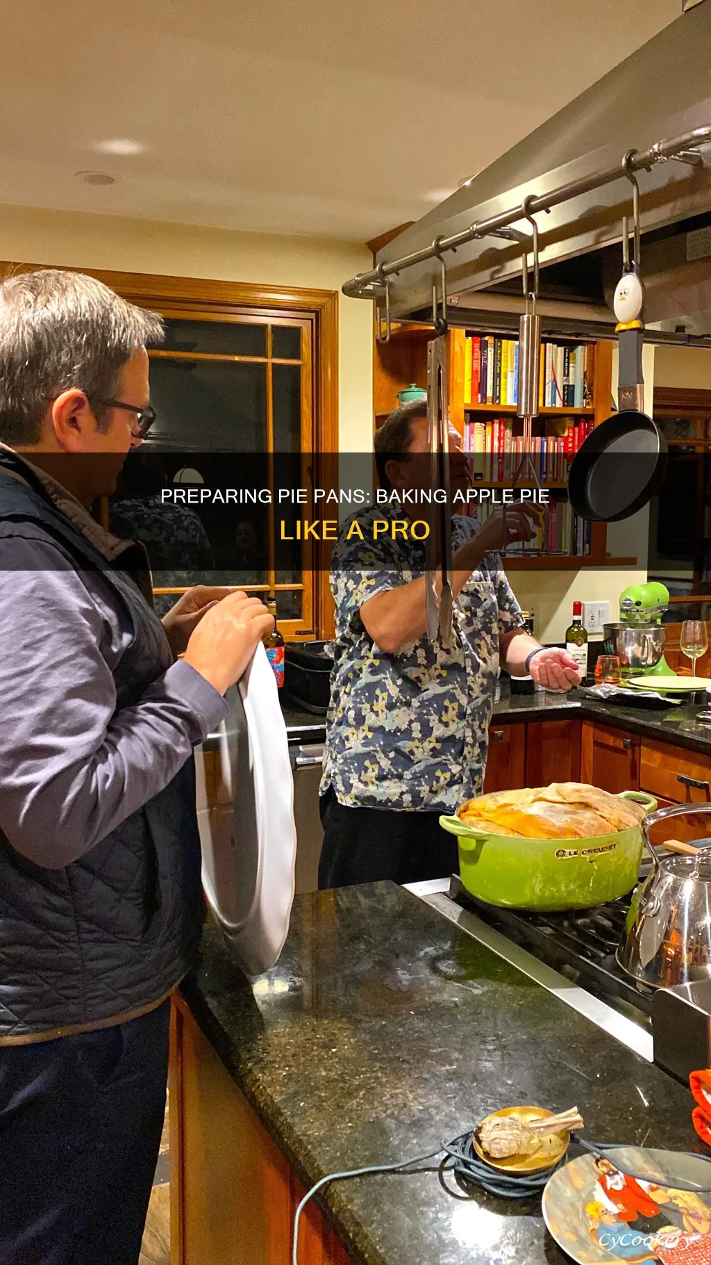 how to prepare pie pan before baking apple pie