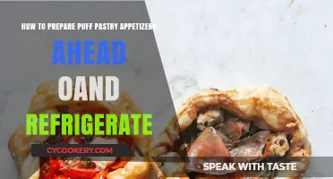 Easy Puff Pastry Appetizers: Prepare Ahead and Refrigerate