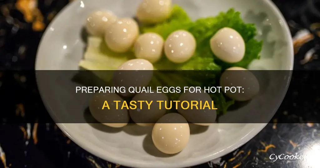 how to prepare quail eggs for hot pot