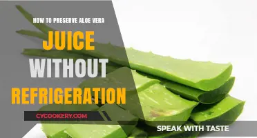 Natural Preservation: Keeping Aloe Vera Juice Fresh Without the Fridge