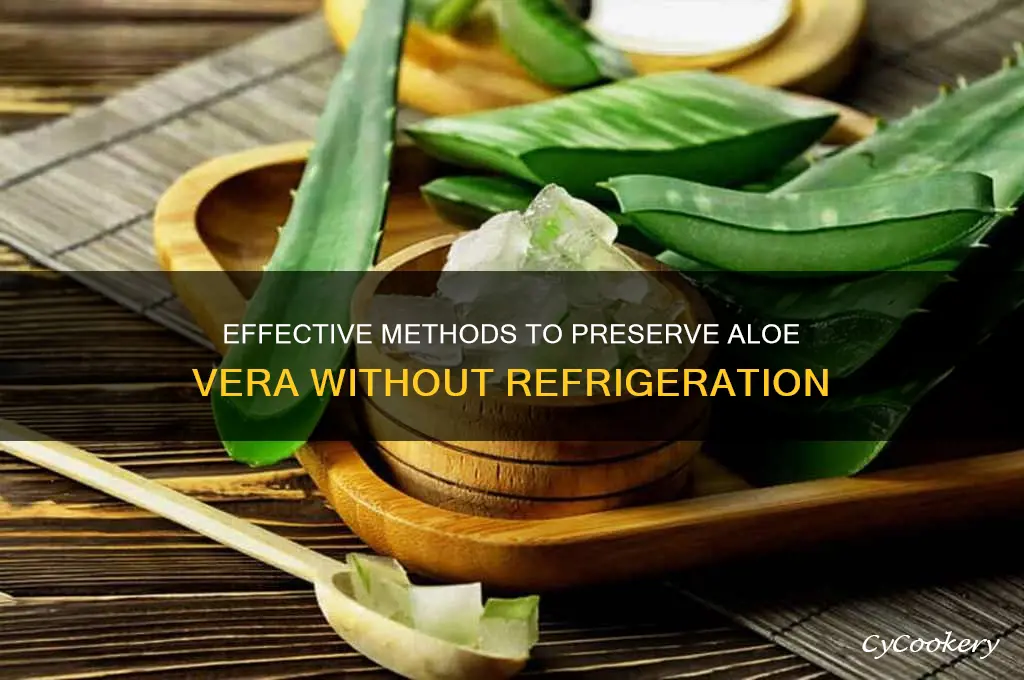 how to preserve aloe vera without refrigeration