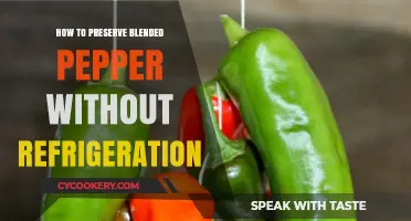 Preserving Blended Pepper: Effective Methods Without Refrigeration for Longevity