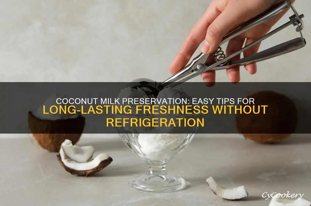 how to preserve coconut milk without refrigeration