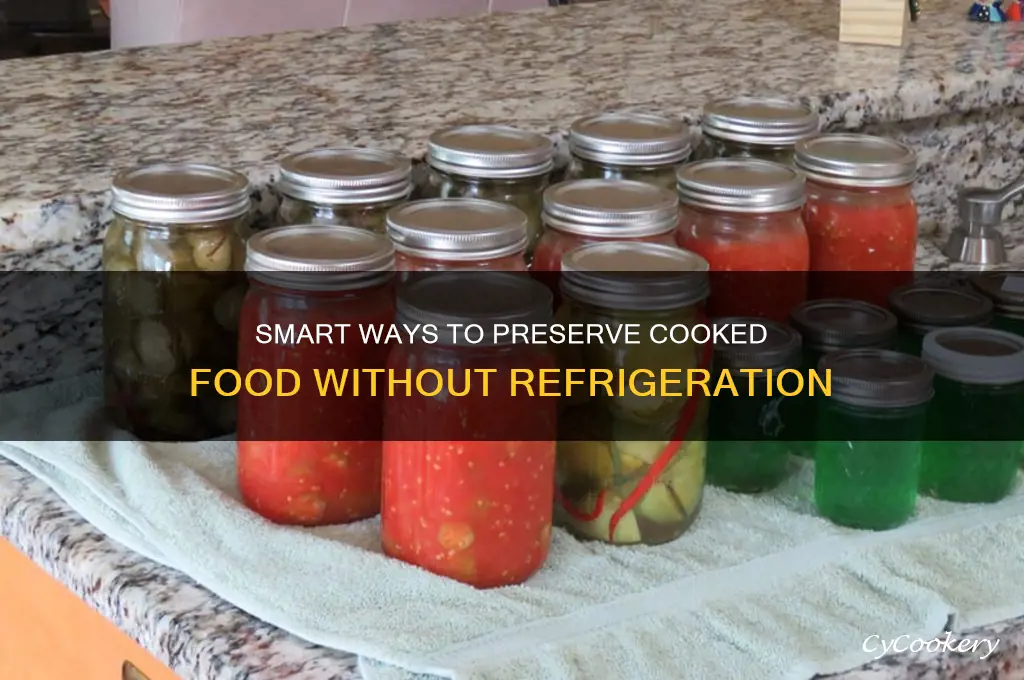 how to preserve cooked food without refrigeration