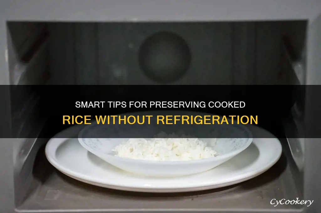 how to preserve cooked rice without refrigeration