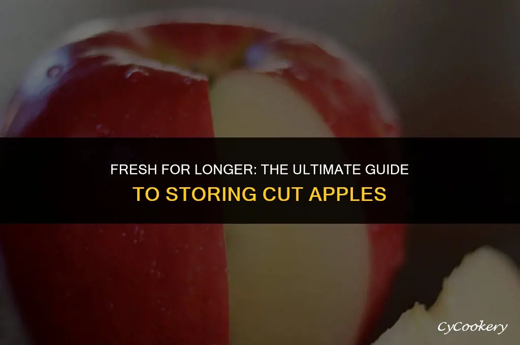 how to preserve cut apples in the refrigerator