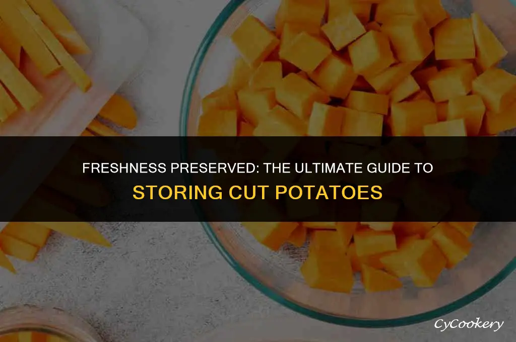 how to preserve cut potatoes in the refrigerator