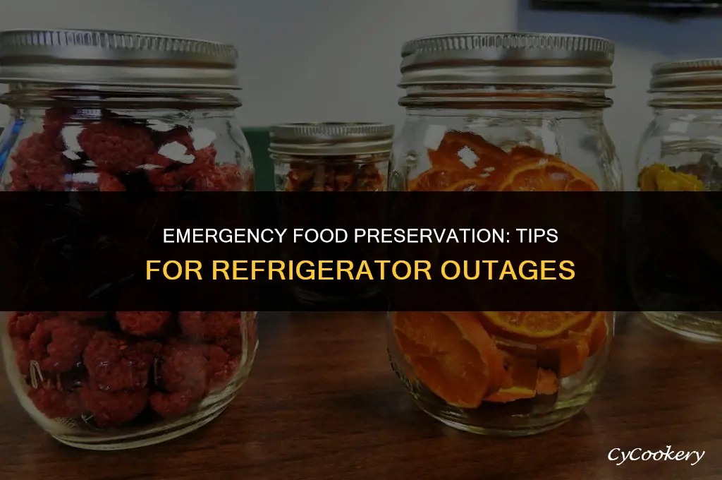 how to preserve food in case of refrigerator outage