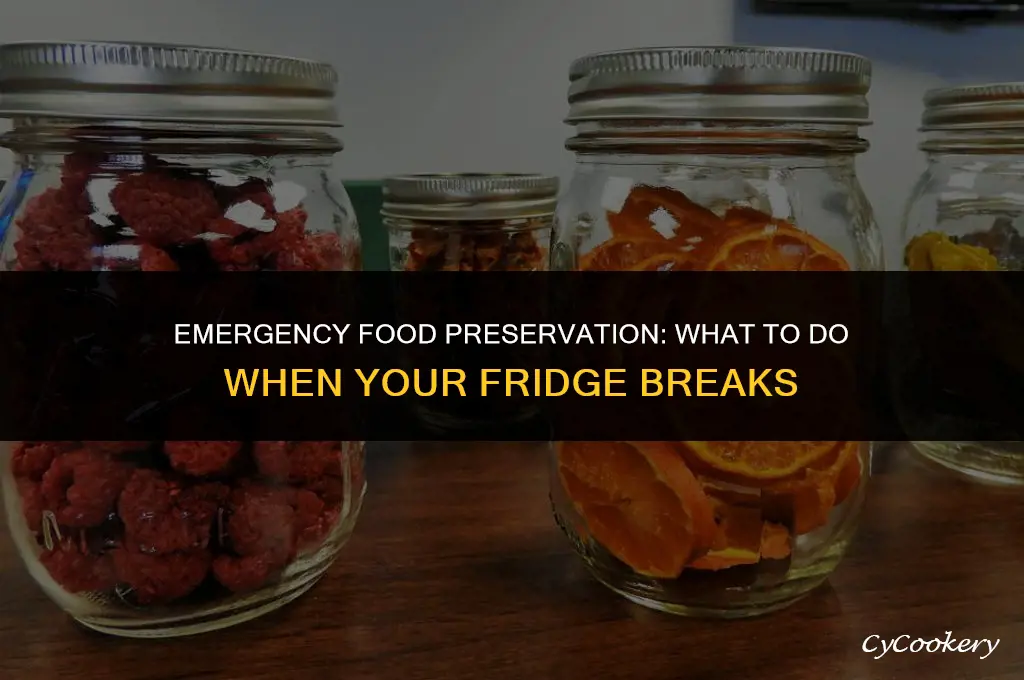 how to preserve food when a refrigerator breaks