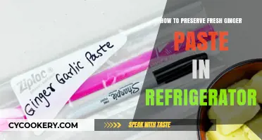 Ginger Paste Preservation: A Simple Guide for Freshness