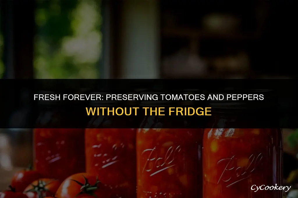 how to preserve fresh tomatoes and pepper without refrigeration
