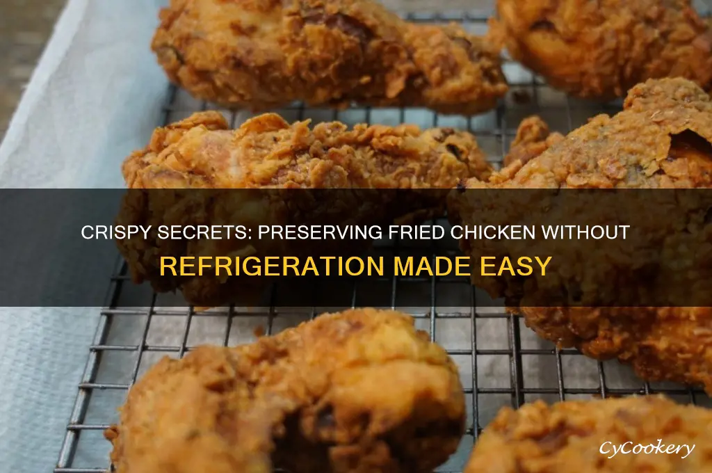 how to preserve fried chicken without refrigerator