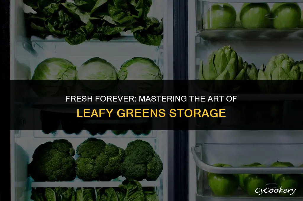 how to preserve green leafy vegetables in refrigerator
