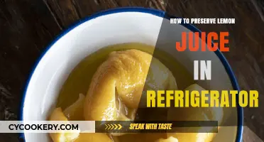 Easy Tips to Preserve Lemon Juice in Your Refrigerator