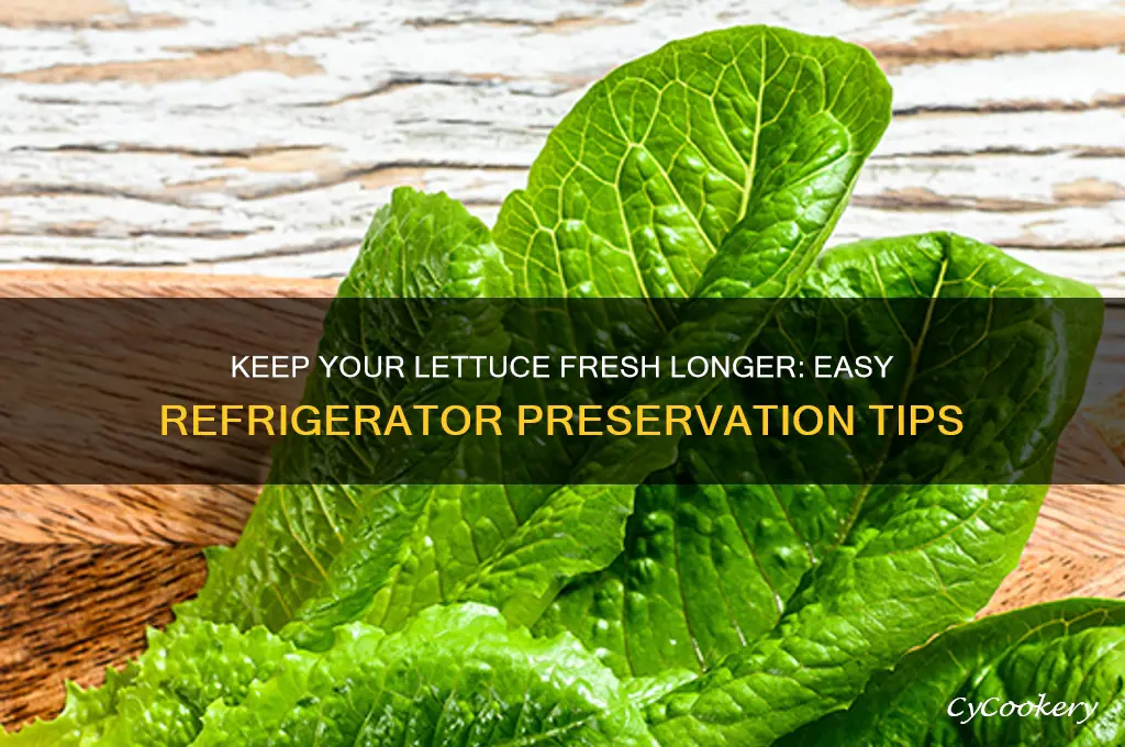 how to preserve lettuce in the refrigerator