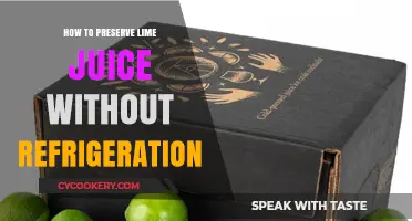 Effective Ways to Preserve Lime Juice Without Refrigeration
