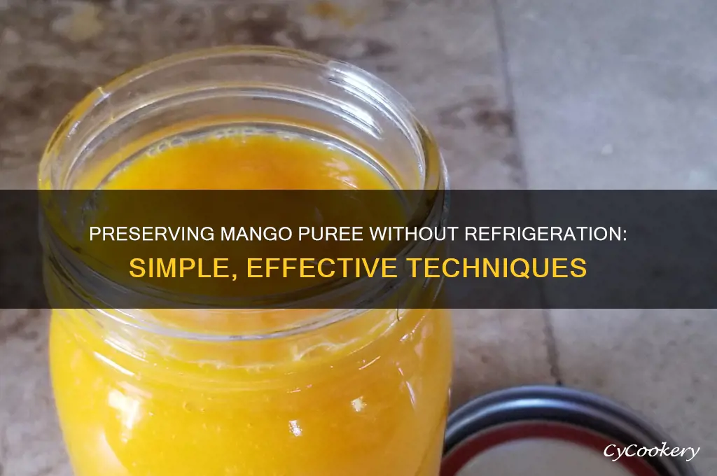 how to preserve mango puree not refrigerated