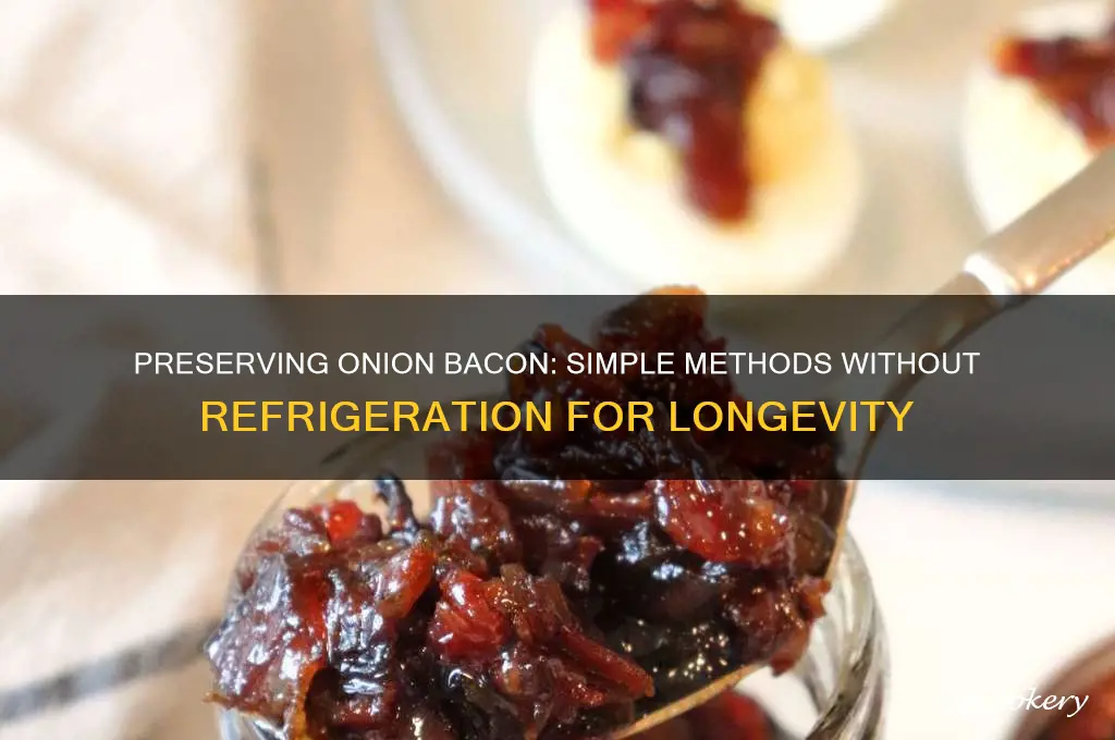 how to preserve onion bacon without refrigeration