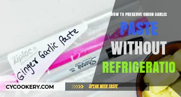 Natural Preservation: Keeping Onion-Garlic Paste Fresh Without the Fridge