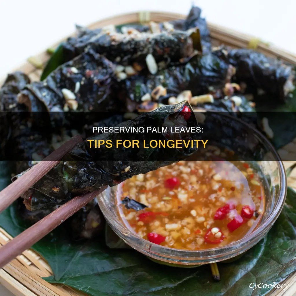 how to preserve pan leaves
