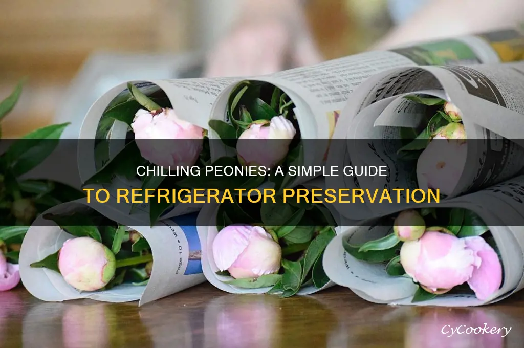 how to preserve peonies in the refrigerator